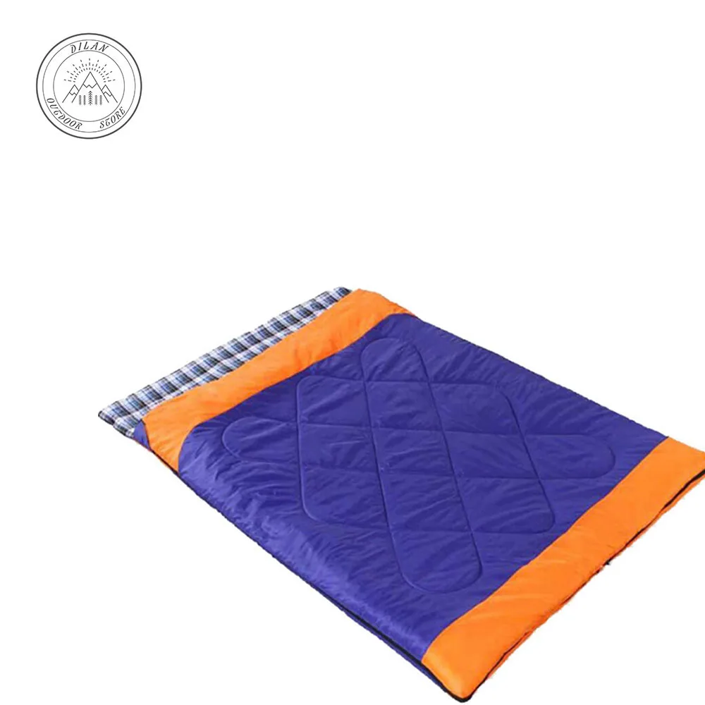 Special Product  Outdoor 2.4kg Double Sleeping Bag Envelope Spring and Autumn Camping Hiking Portable filling for co