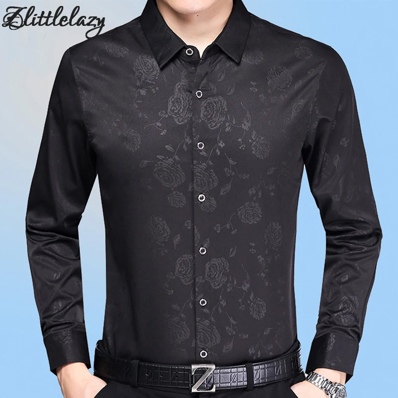 2019 Хлопок slim fit с длинным рукавом мужская рубашка платье camisa social masculina blusas