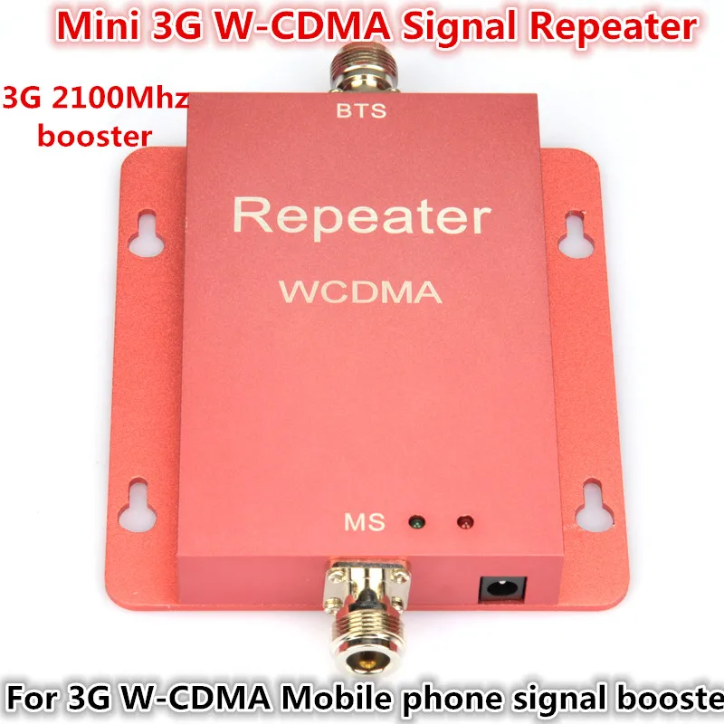 

New Mini 3G WCDMA 2100mhz 2100 60db Mobile Phone Cell Phone Signal Booster Enhancer Repeater Amplifier cover 500m2