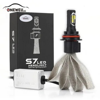 

S7-LED 2Pce COB Headlight Bulb Car Lights 9V-36V 60W 6000K Waterroof IP68 H1 H3 H7 H11 880 9005 9006 H4 H13 9004 9007