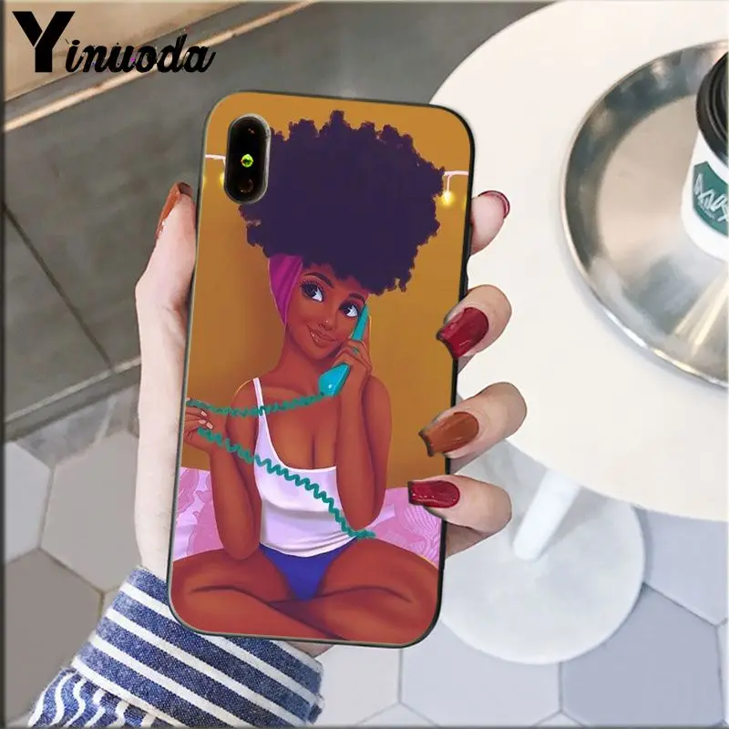 Colorful art african girl Printing
