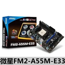 Fm2-a55m-e33 motherboard all solid state fm2 DDR3 32GB USB2.0 VGA HDMI dual interface 5400k 5600k well tested working