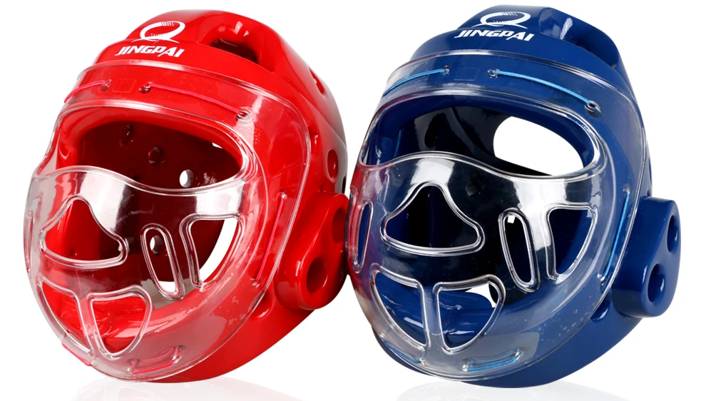 Description Picture 6 of itemFull Face Head Guard Karate Helmet Taekwondo Headgear MMA Kick Boxing Head Protector Professional Training Helmets