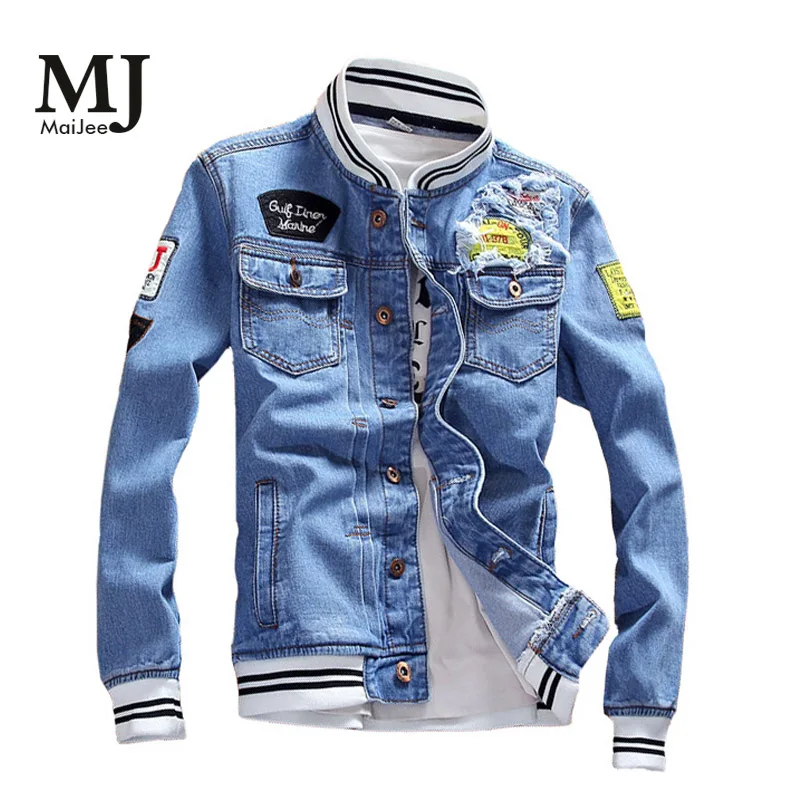 

X095 куртка осенняя мужская мужское пальто Men Coat Jacket Mens Jackets Coat Men Streetwear Denim Jacket Chamarras Denim 2019