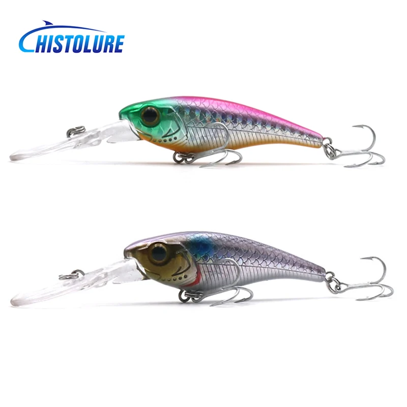 

HISTOLURE Professional Fishing Lure 90mm 6g Floating Wobbler Minnow Depth 1.8m Bass Crank Popper Pike Artificial Bait