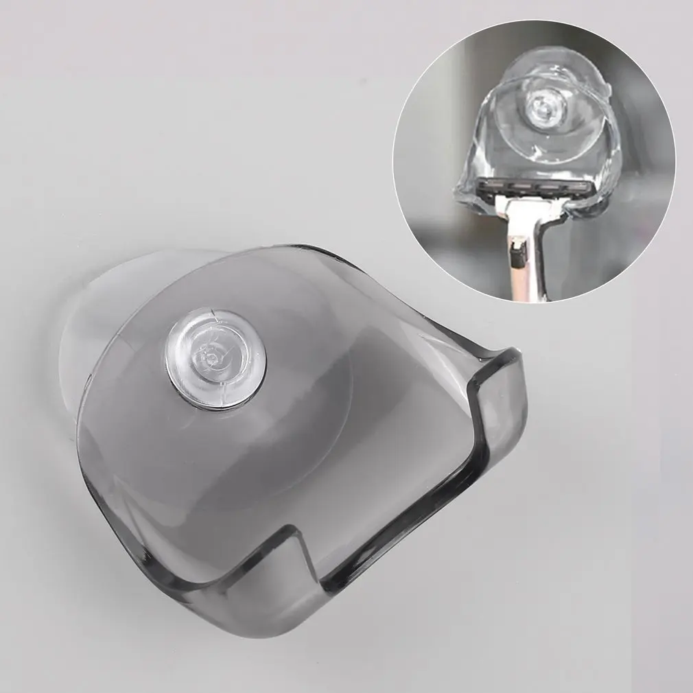 

Plastic Suction Cup Razor Rack Bathroom Razor Holder Shaver Storage Rack Shaving Razor Holder Blue/Gray Wholesale