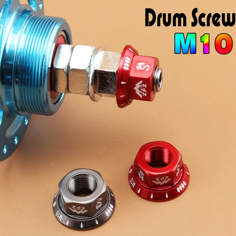 2pcs Folding Bike Single Speed Bicycle Hub Screw Nut Fixed Gear Bike