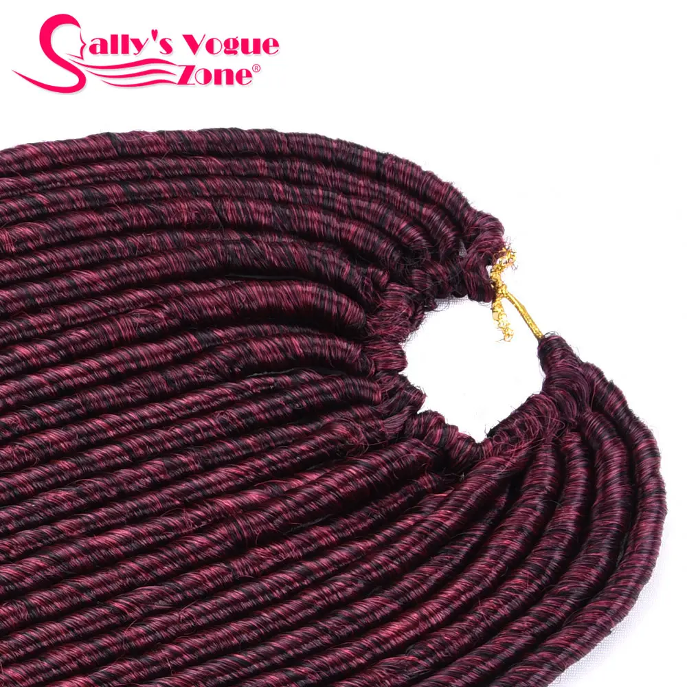 24 Roots Faux Locs Crochet Hair 18 Crochet Faux Lock Dreadlock Crochet Braids hair Extensions Synthetic Braiding hair Soft lock (64)