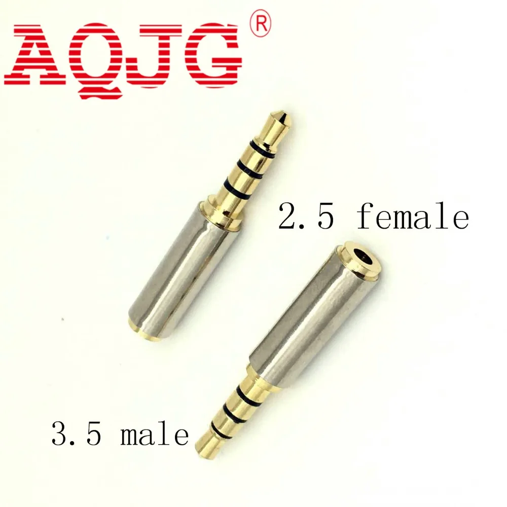 

2.5 mm Female Jack to 3.5 mm Male 4 Tracks Stereo Adaptor Connector AQJG
