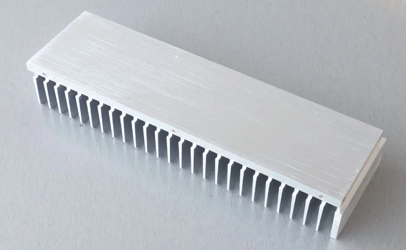 

High-grade Silver All Aluminum Amplifier Radiator Audio Amp Heat sink 263mmx40mmx80mm