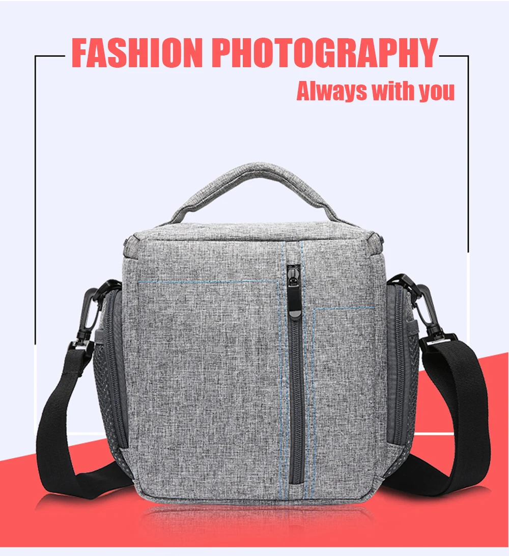 Модный водонепроницаемый тканевый для камеры Сумка через плечо DSLR Sling камера сумка с дождевиком для Canon Nikon sony Panasonic Lumix Fuji