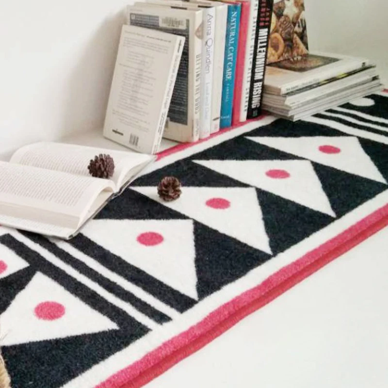 Collalily популярный скандинавский ковер для гостиной геометрический индийский ковер в клетку в полоску для кухни французские прикроватные коврики современные