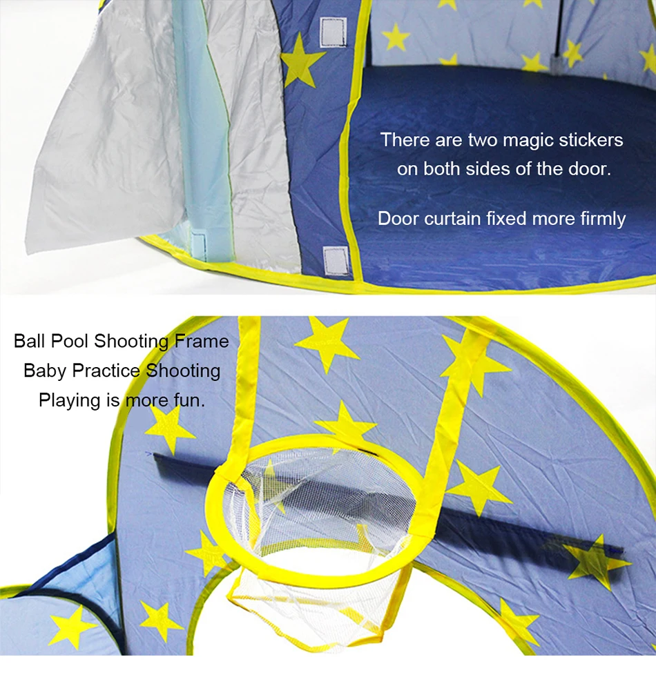 Портативный 3 в 1 космический корабль детская палатка детский ракета корабль мяч детский бассейн сухой бассейн мяч коробка детская комната игрушки