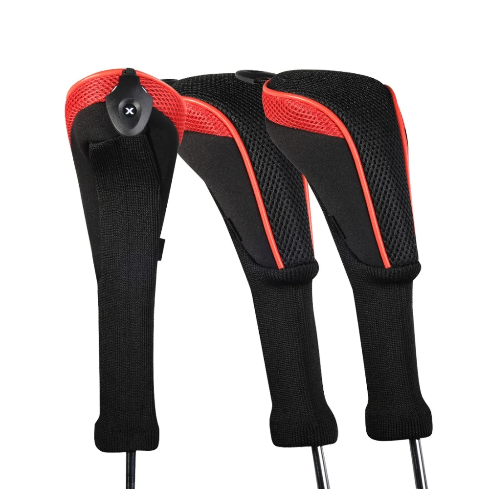 

Golf Club Head Cover 3pcs/set Golf Accessories Interchangeable No. HeadCovers Protect Set CTMT-01