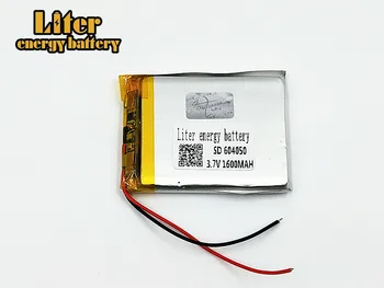 

3.7V 1600mAh 604050 Lithium Polymer Li-Po Rechargeable Battery Li cells For Toy MP3 MP4 MP5 GPS Power Bank Speaker Tablet DIY
