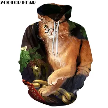 

Golden Cat Hair 3D Printed Mens Pullover Sweatshirt Pullover Casual Hoodie Men Streetwear Sweatshirt Clothes Hoodie ZOOTOP BEAR
