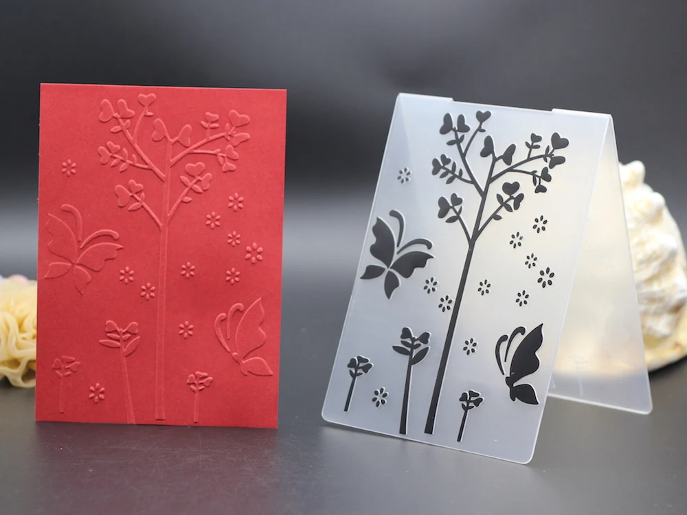Alinaccraft 10 5x15 см пластиковые папки для тиснения DIY конверт скрапбукинга альбом