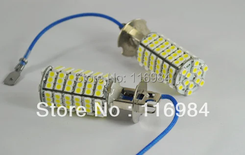 2PCS X White H3 New 12V 6000K Xenon 120-SMD LED Car Front Head Fog Bright Light Bulb | Автомобили и мотоциклы