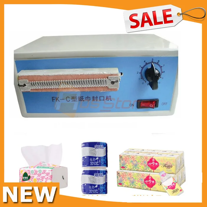 

NEW 220V KF-C Paper Towel Sealing Machine Tissue Napkin Sealing Plastic Bags Sealing Packing Sealer