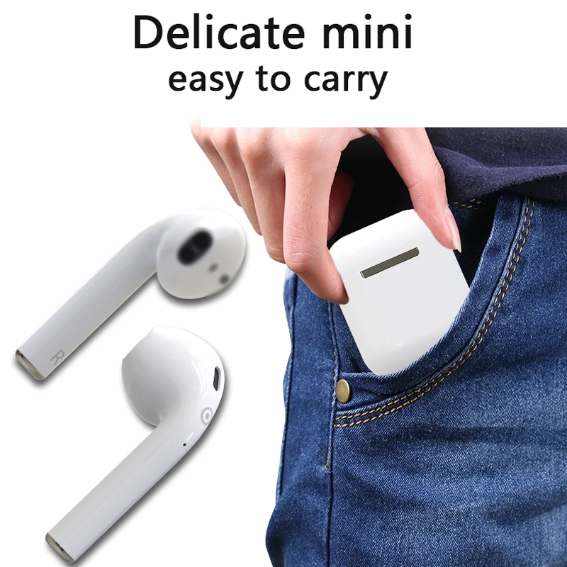 Mini LK-TE8 TWS Touch Type Bluetooth 5.0 Headset Wireless Calls Smart Earphone Wireless Charging For iPhone PK i9s i7s i10 f10