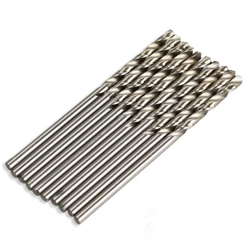 10PCS/Set HSS Twist Drill Bit 2.5mm/3mm/3.5mm/4mm Micro HSS Twist Drilling Auger Bit for Electrical Drill Woodworking Power Tool