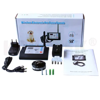 

New Wireless Dog Fence System Rechargeable Receiver and Transmmiter Electronic Pet Fence System 882C Pet Training Collar 15nf