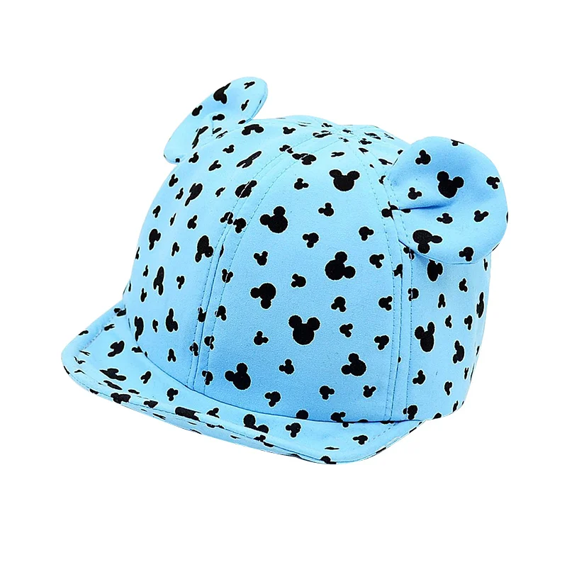 

Dots Baby Cap For Boys Girls Mouse Print Fashion Baby Cap With Ears Cotton Cartoon Summer Sunscreen Hat Baby Girls Clothing