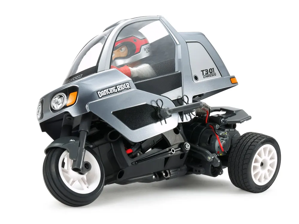 Радиоуправляемый мотороллер Tamiya для езды на мотоцикле с тройным колесом и