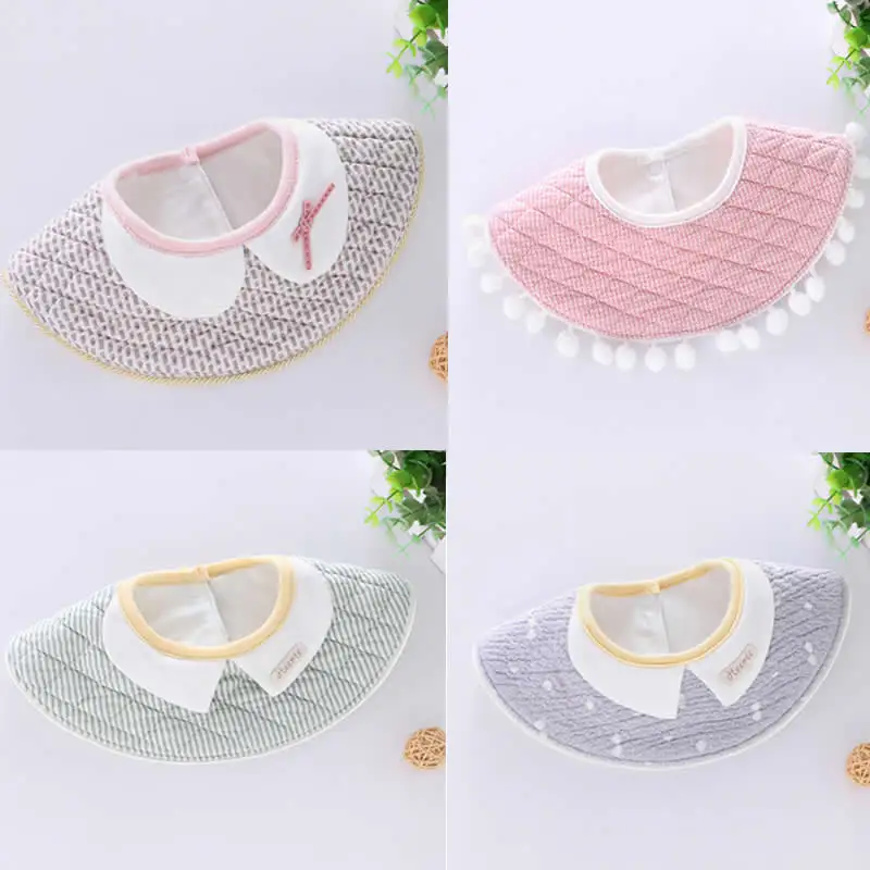 

Baby Bibs Burp Cloth Baby Scarf Meal Collar Burp baby Circular bib circular rotating waterproof decorative collar baby drool bib