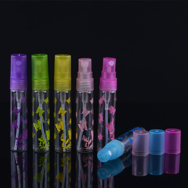 

Color Random Can Dropshipping Mini Refillable Portable Perfume Bottle&Glass Empty Spray Printing Bottle 1 Piece