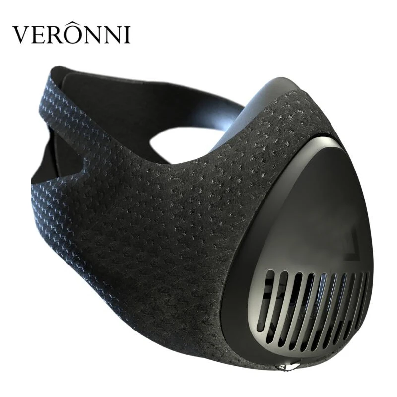 

High Quality Workout Training Mask Sports masks style black High Altitude training Blackout Increase Lung Strength Cardio S/M/L