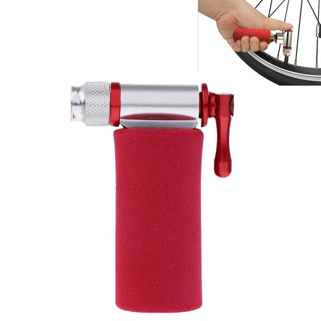 

Lightweight Alloy Bike Bicycle Cycling Tire Air CO2 Inflator Pump Head and Insulated Sleeve