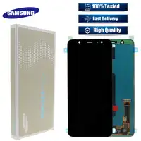 Super AMOLED Touch Screen Digitizer จอแสดงผล LCD สำหรับ Samsung Galaxy J810 LCD J810F J8 plus 2018 เปลี่ยน