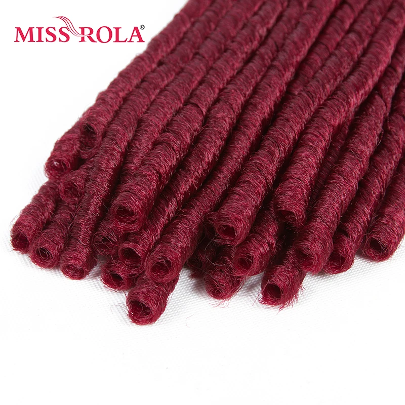 Miss Rola 18inch Faux Locs Synthetic Braiding Hair Extensions BUG# Kanekalon Low Temperature Fiber Crochet Braids Hair 5pc a lot