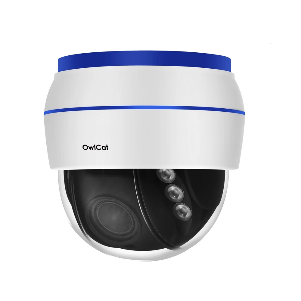 OwlCat HD 1080P Dome PTZ IP Camera Wifi 5X Optical Zoom Audio/Microphone Security CCTV Wifi Camera SD Slot IR Night Onvif2.4 P2P OwlCat HD 1080P Dome PTZ IP Camera Wifi 5X Optical Zoom Audio/Microphone Security CCTV Wifi Camera SD Slot IR Night Onvif2.4 P2P