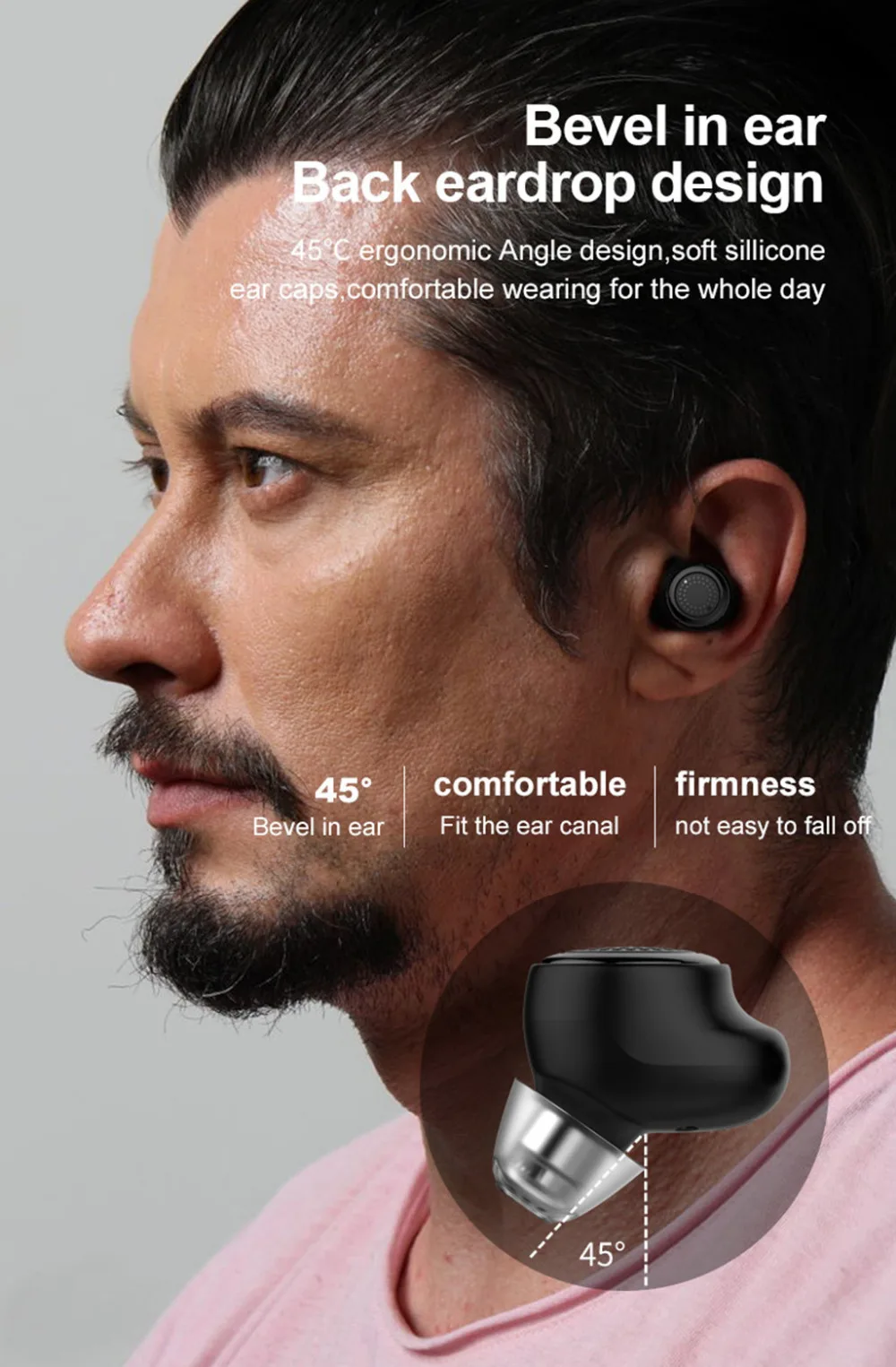 Новая bluetooth-гарнитура с креплением на шею, бинауральная спортивная водонепроницаемая Музыкальная гарнитура для смартфона# P3