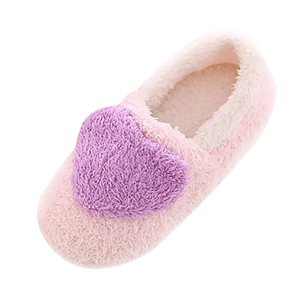 SAGACE/женские зимние теплые мягкие домашние хлопковые тапочки с бантом SIZE5 7 милые