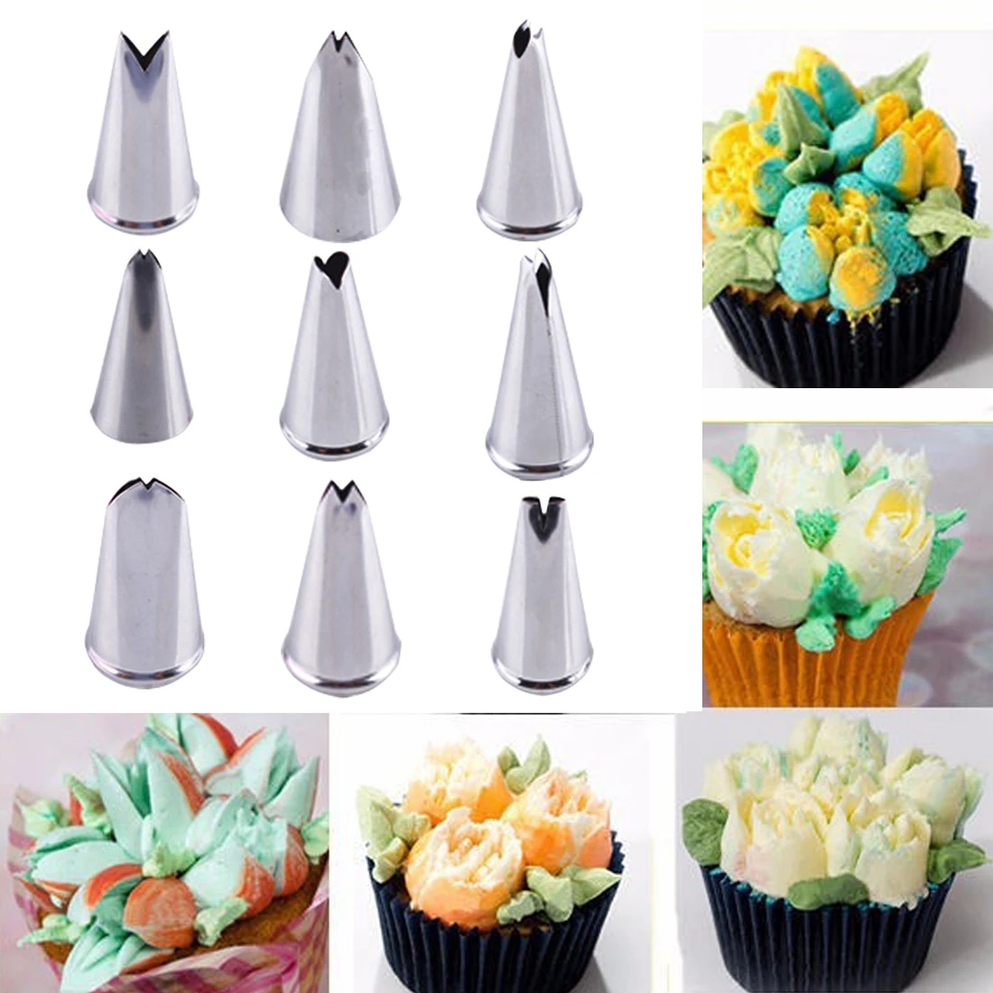 

Cake decorating tools Leaves Nozzle Stainless Steel Icing Piping Nozzle Pastry Sugarcraft Pastry Baking Tool DIY