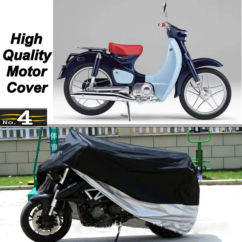 Tampa da Motocicleta para Honda Protetora de Chuva Feito de Tafetá do Poliéster uv à Prova Super Água Sun Poeira Capa Cub d' - 3 High Quality cover for motorcycle