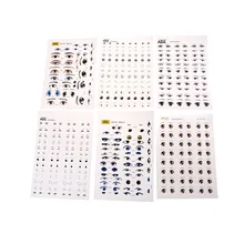 Water Stickers Eyes Used For DIY Doll Accessories Cartoon Toy Eyes Cute Anime Figurine Dolls Eye