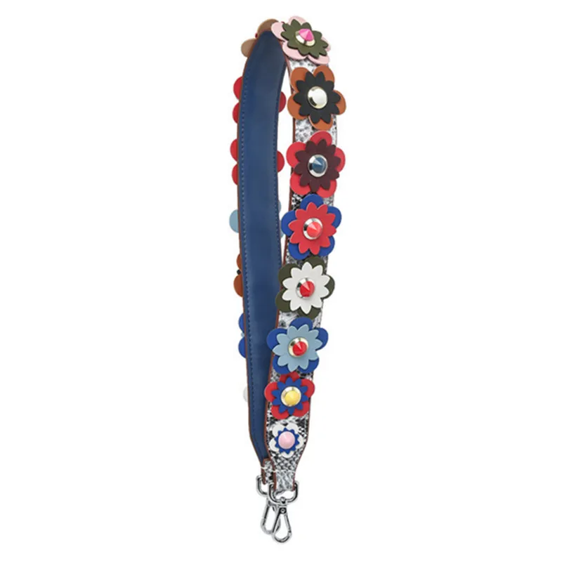  Leather Bag Strap Flowers Fashion Female Bags Shoulder Strap Handbags Accessories Women Bag strap 90*4