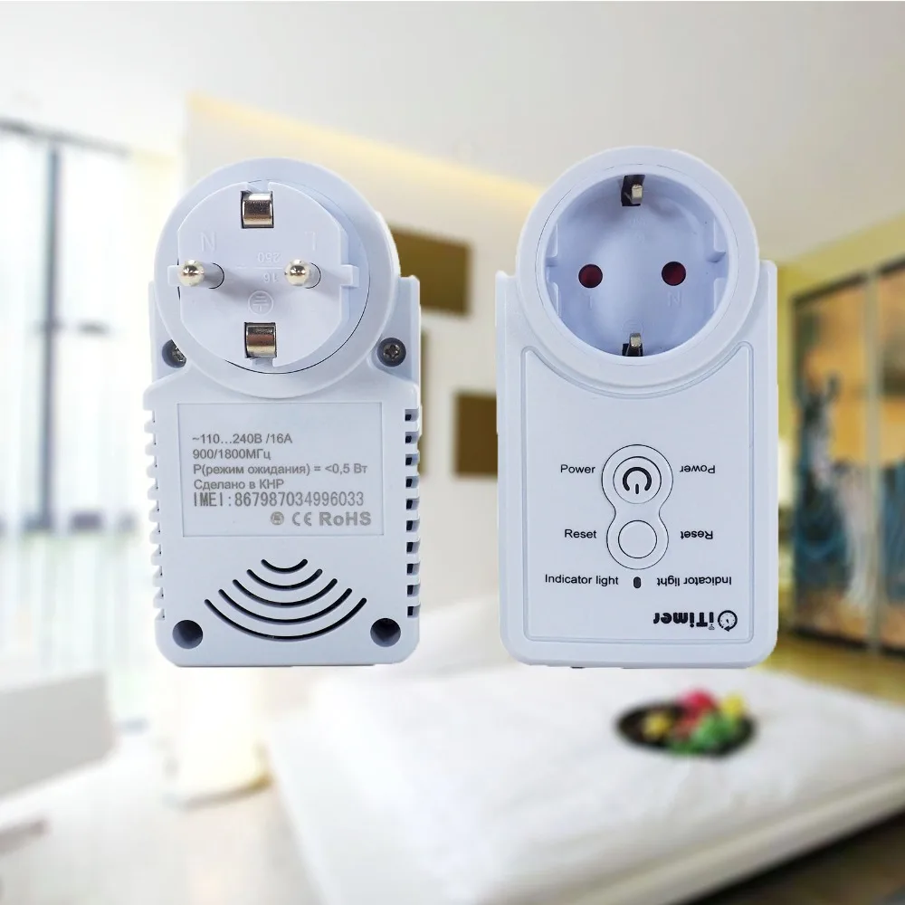 V106 10A EU GSM Power Socket Remote Control Switch Smart Sockets Outlet SMS Home Automation Russian