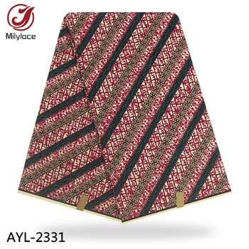 

Printed African Wax Fabric Ankara Fabric 2019 Hot Sale Design Breathable Real Cotton Wax Fabric AYL- 2331