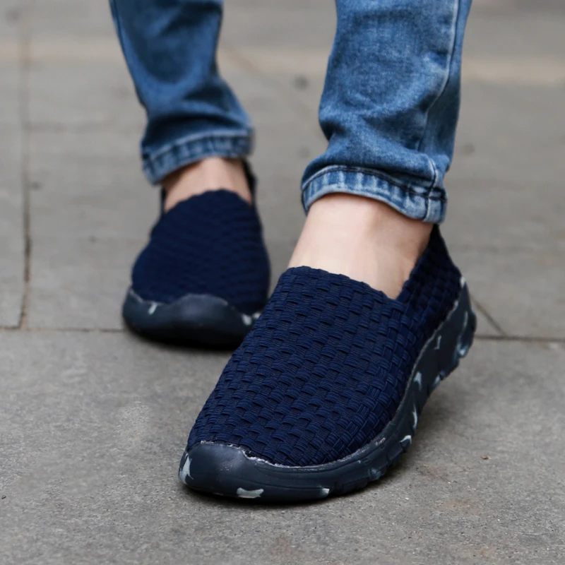 Women Casual Shoes Summer Handmade Woven Shoes Breathable Fashion Comfortable Women Flats Female Loafers Women Shoes
