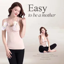 Хлопок для беременных жилеты для беременных Для женщин кормление грудью Костюмы кормящих топы Танков и майки модные женские туфли футболка