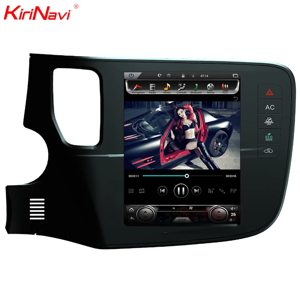 Sale KiriNavi Vertical Screen Tesla Style Android 6.0 10.4 Car Multimedia Player For Mitsubishi Outlander Radio Navigation SystemsGPS 1