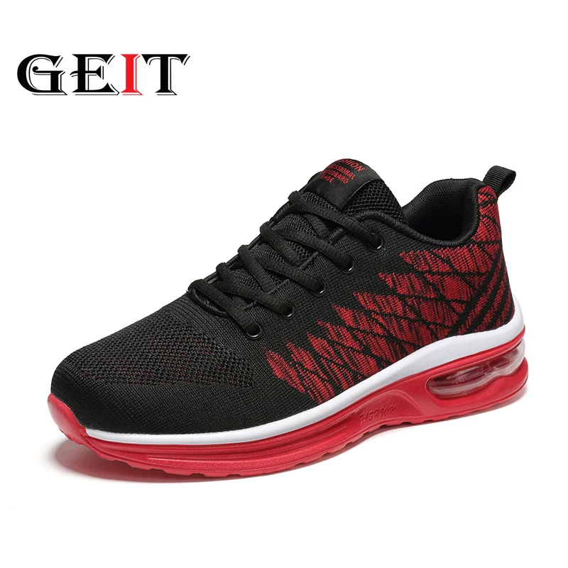 

Running Shoes For Men Air Sport Shoes Shock Absorption Elastic Force Sole Air Mesh Comfortable Breathable Sport Shoe For Couples