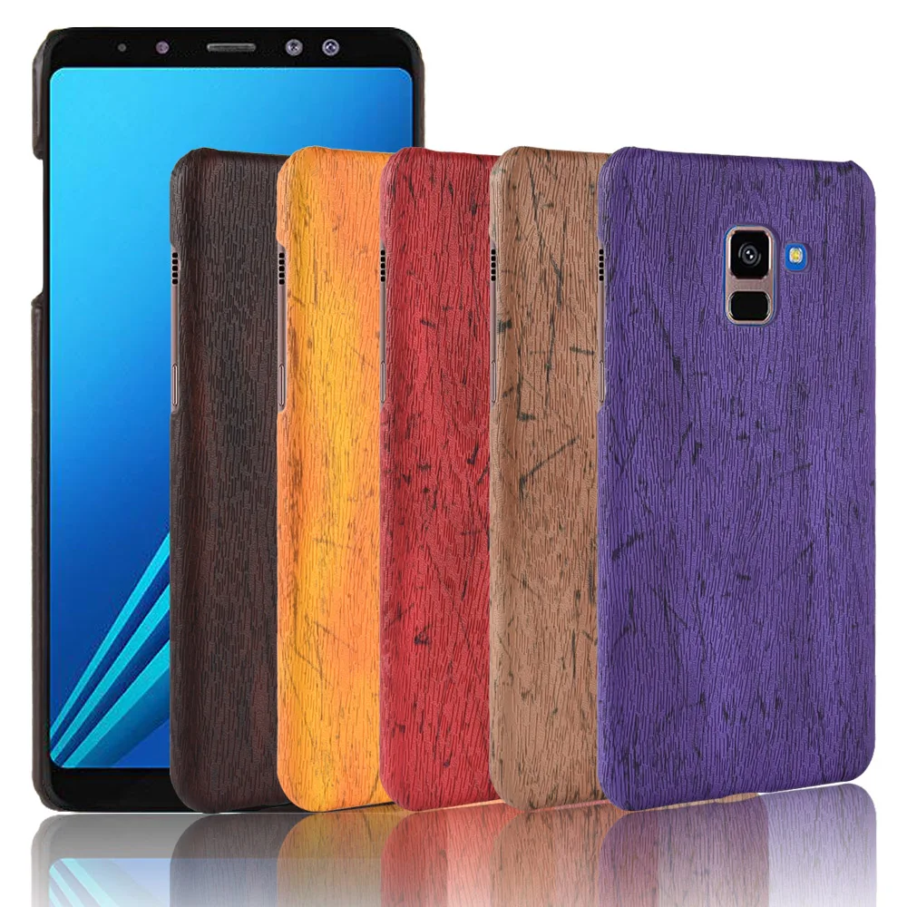 

A5 2018 Case Cover For Samsung A3 A5 2015 A5 2017 A3 A5 A7 2016 Case Hard Leather Retro wood grain Phone Case For A6 A8 Plus