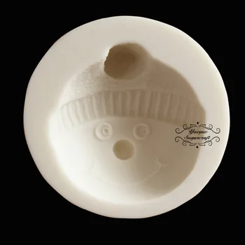 

Yueyue Sugarcraft Snowman Silicone mold fondant mold cake decorating tools chocolate
