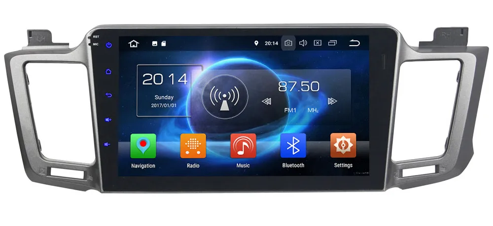 Sale 10.1" IPS Octa Core 4G Android 8.1 4GB RAM 64GB ROM RDS BT Car DVD Player Autoradio Stereo GPS Glonass For Toyota RAV4 2012-2016 1